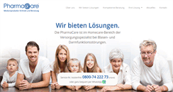Desktop Screenshot of pharmacare.de