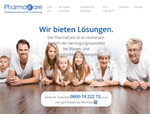 Tablet Screenshot of pharmacare.de